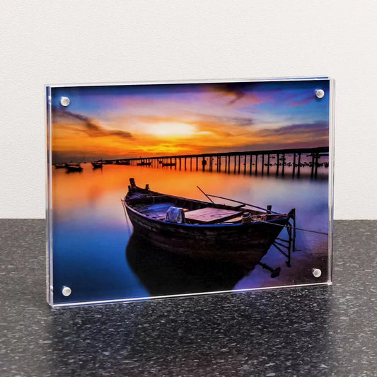 Acrylic block with photo